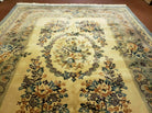 8'6" X 11' Handmade Chinese Aubusson Rug Plush Carving Carpet 90 Line Sculpture - Jewel Rugs