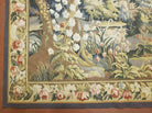 5' 3" X 7' Tapestry French Design Handmade Aubusson Weave Nature One Of A Kind - Jewel Rugs