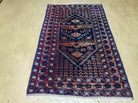 3' 4" X 5' 6" Vintage Handmade Pakistan Balouchi Balouch Tribal Wool Rug Nice - Jewel Rugs