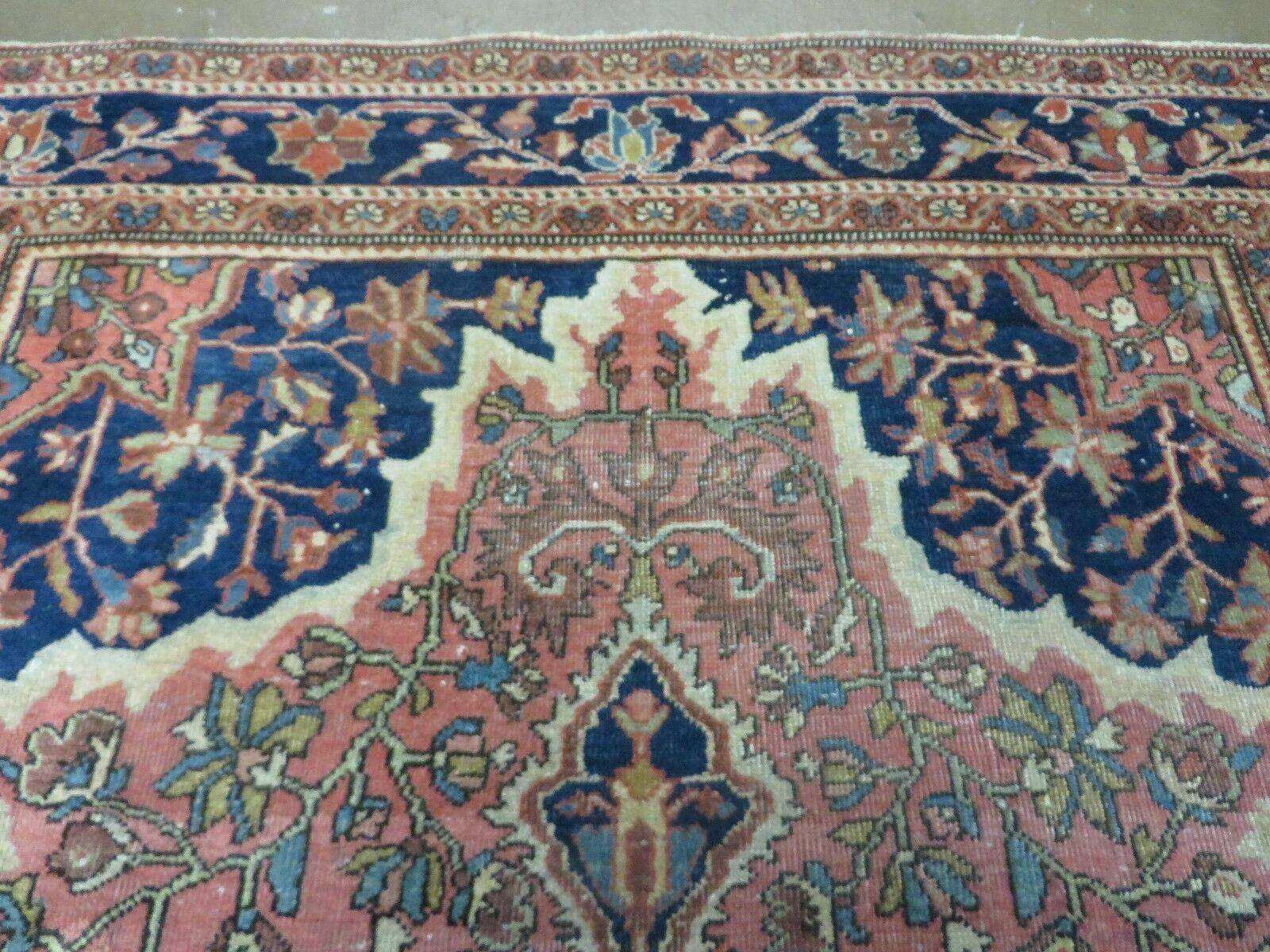 4' X 7' Antique Handmade India Oriental Wool Rug Fine Floral Vegetable Dyes Wow - Jewel Rugs