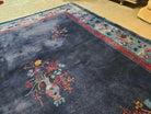 8' X 10' Antique Hand Made Art Deco Nichols Peking Chinese Rug Carpet Blue Nice - Jewel Rugs