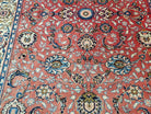 Semi Antique Persian Kashan, Red & Cream, Hand-Knotted, Wool, 4' 8" x 6' 6", Pair A - Jewel Rugs