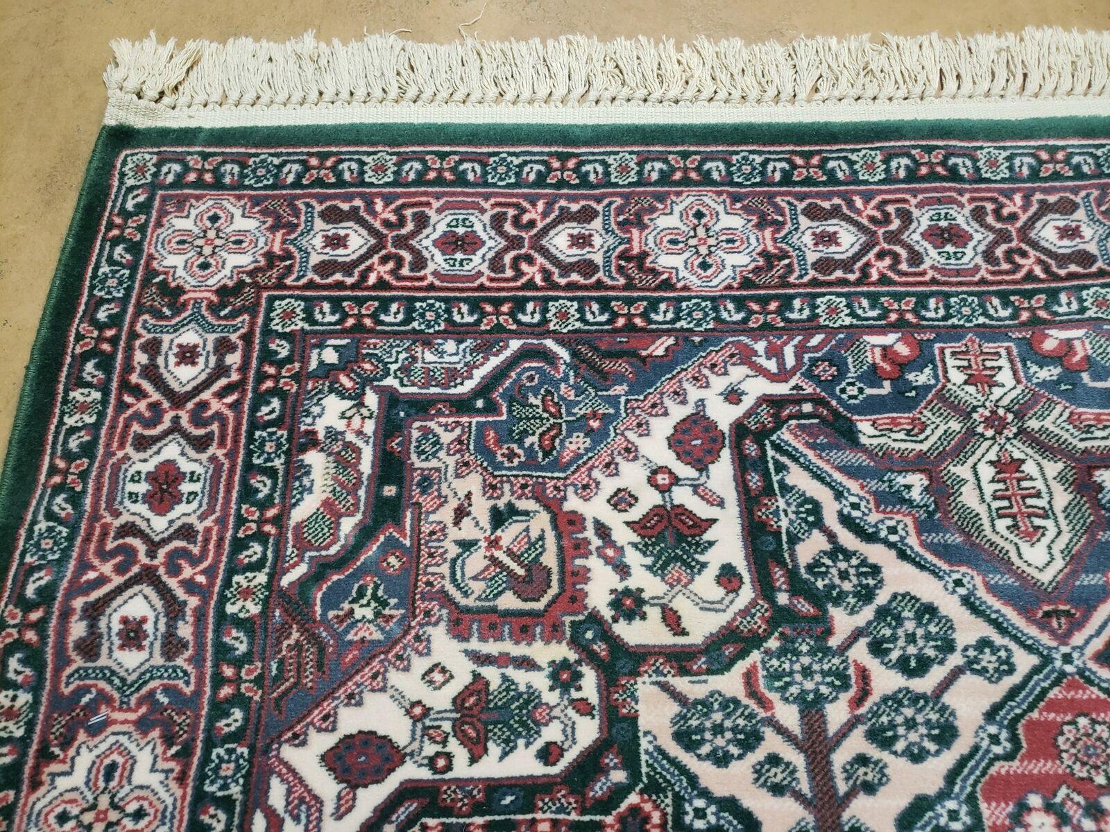 4' 1" X 5' 7" Karastan 500-1123 Green Joshagan Wool Rug Belgium Kara Shah - Jewel Rugs