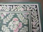 7' X 10' American Hand Made Hooked Rug All Over Wool Rug Flowers Nice - Jewel Rugs