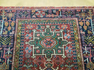 3' 3" X 4' 4" Handmade India Geometric Oriental Medallion Wool Rug Brick Color - Jewel Rugs