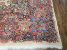 8' 6" X 12' 5" Authentic Vintage Handmade Kirman Wool Rug Beige Organic Nice - Jewel Rugs