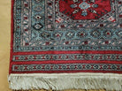 2' 8" X 9' 4" Vintage Handmade Bokhara Turkoman Pakistani Wool Runner Rug Nice - Jewel Rugs