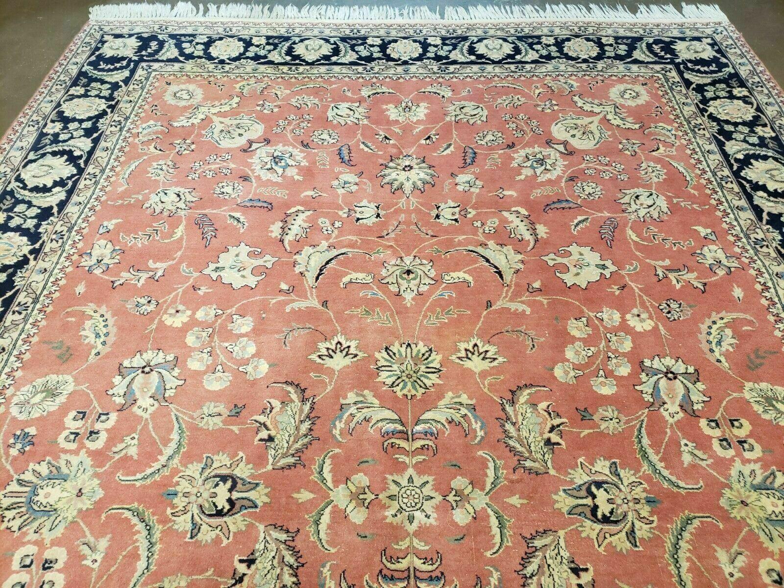 6' X 9' Vintage Fine Oriental Floral Handmade Wool Rug Vegetable Dyes Red Nice - Jewel Rugs