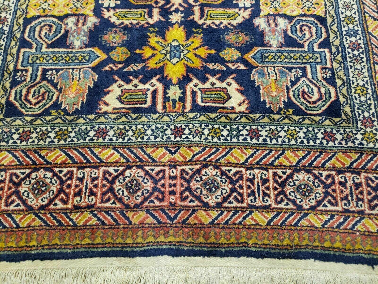 4' 6" X 5' 5" Antique Handmade Perpedil Caucasian Wool Rug Nice Colorful - Jewel Rugs