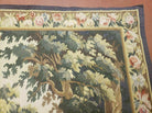 5' 3" X 7' Tapestry French Design Handmade Aubusson Weave Nature One Of A Kind - Jewel Rugs