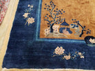 9' X 12' Antique Hand Made Art Deco Nichols Peking Chinese Rug Carpet Blue Nice - Jewel Rugs