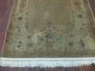 3' X 5' 4" Vintage Handmade Art Deco Chinese Wool Brown Accent Rug - Jewel Rugs