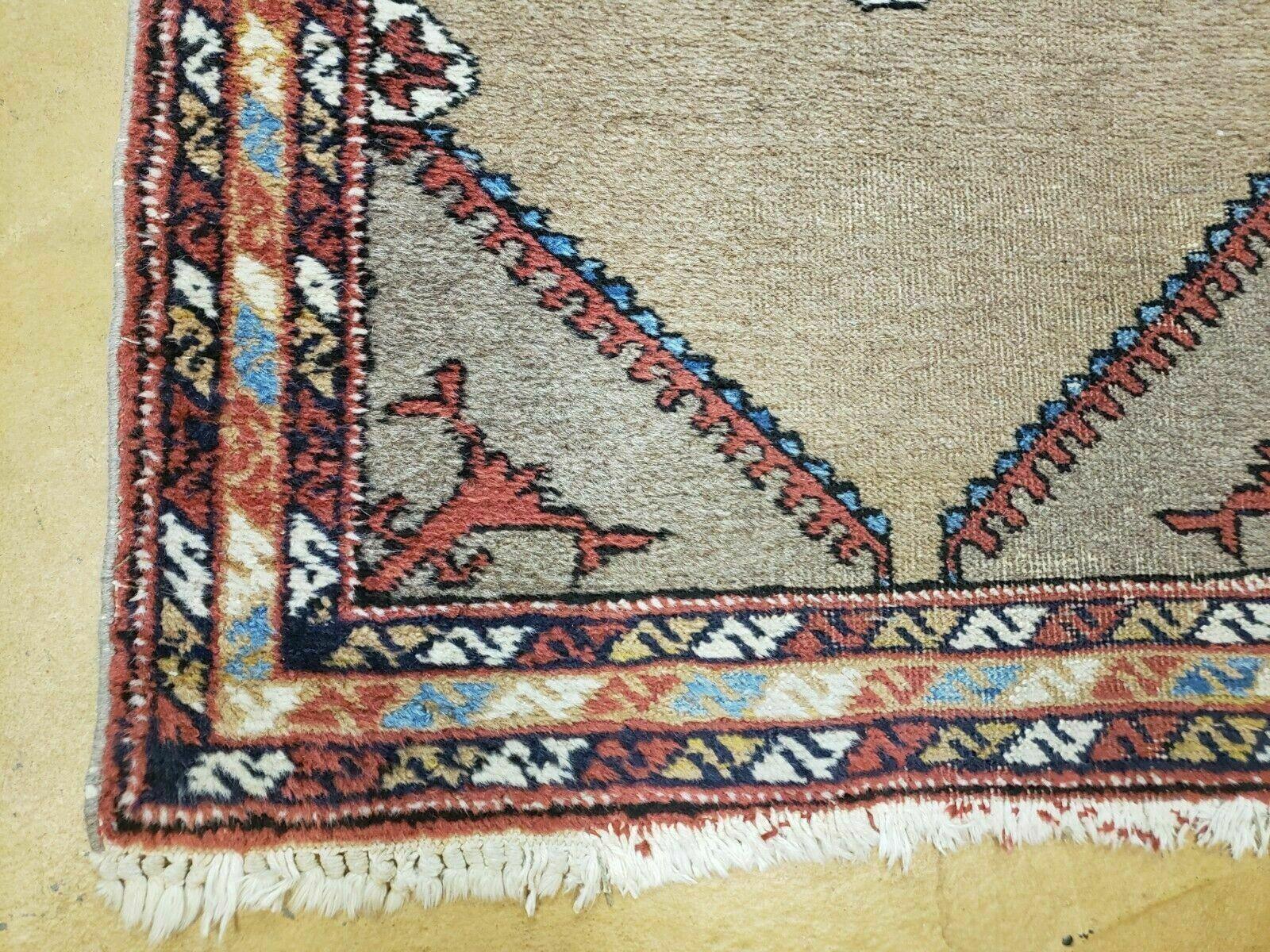 2'4" X 11' Antique Handmade Turkish Wool Rug Runner Carpet Camel Hair Nice - Jewel Rugs