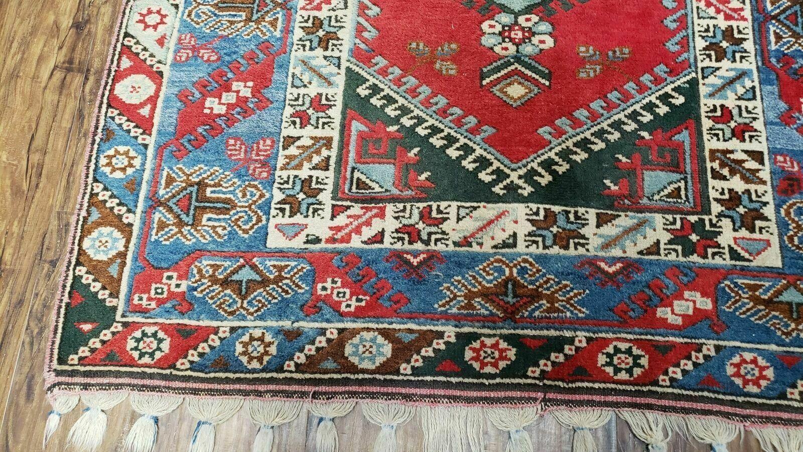 4' X 6' Handmade Turkish Super Kazak Shirvan Wool Rug Colorful - Jewel Rugs