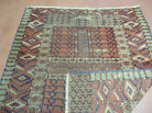 4' X 5' Antique Handmade Fine Tekkeh Turkoman Engsi Hatchli 4 Seasons Wool Rug - Jewel Rugs