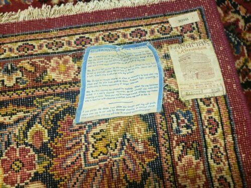 9' X 12' Antique Karastan Lanamar # 5528 Red Sarouk Wool Rug Beauty - Jewel Rugs