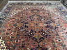 Karastan Heriz Rug 8'8" x 10'6", Vintage Karastan Wool Carpet Heriz Pattern #726 Hard to Find Original 700 Series Heriz Serapi Medallion Rug - Jewel Rugs