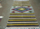 4' X 7' Vintage Handmade Latin American Mexican Wool Blanket Kilim Rug Nice # B - Jewel Rugs