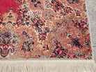 10x14 Karastan Rug Red Medallion Kirman #762 Wool Karastan Carpet Vintage 10 x 14 Area Rug - Jewel Rugs