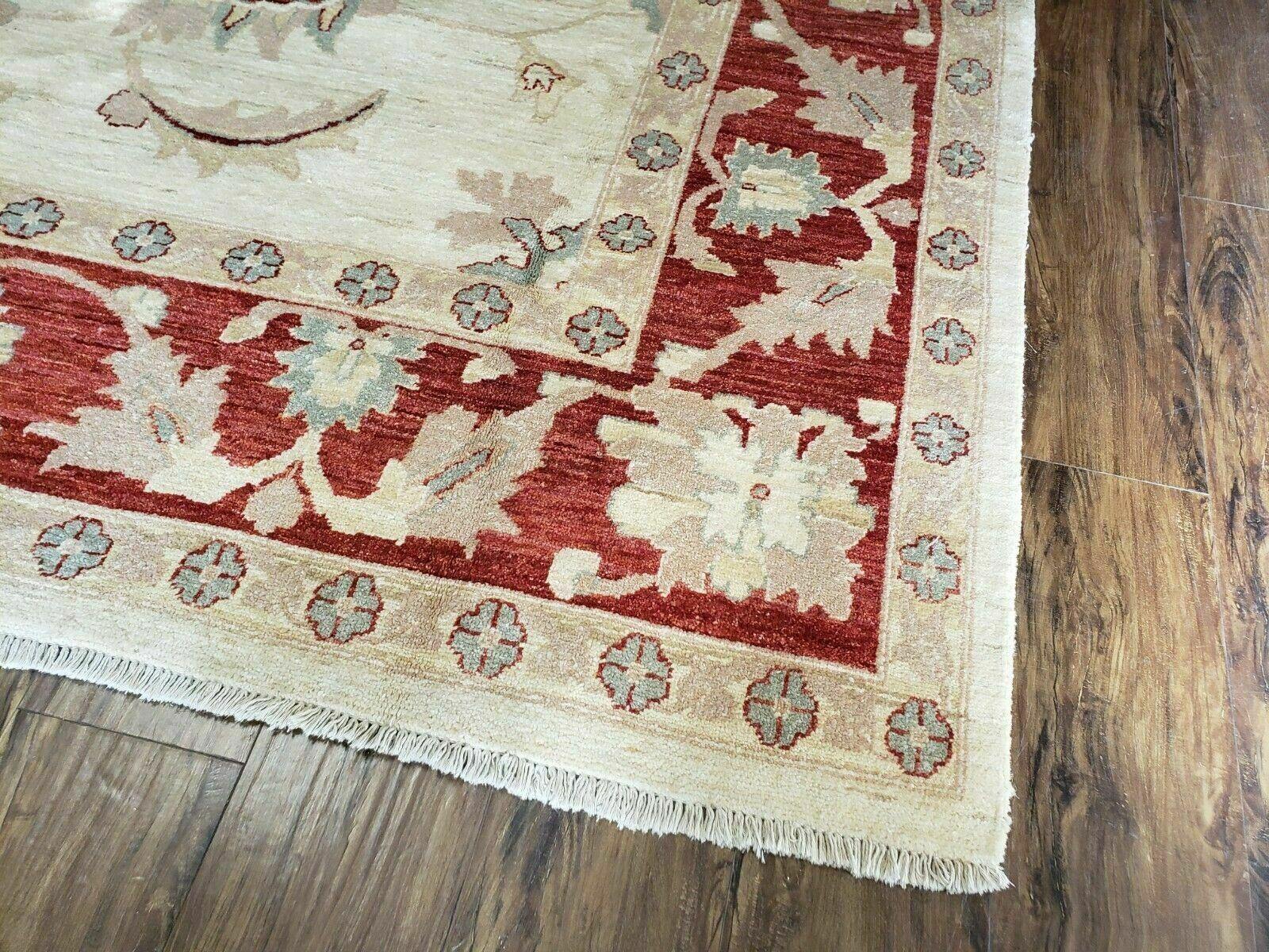 10' X 14' Vintage Handmade PESHAVAR CHOBI Pakistani Agra wool Carpet Nice - Jewel Rugs