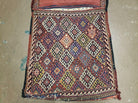 26" X 56" Antique Handmade Authentic Tribal Wool Rug Double Bag Tobreh - Jewel Rugs