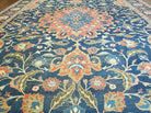 11' X 18' Antique Handmade Turkish Wool Rug Phoenix Bird Animal Pictorial Nice Blue and Red Fine Carpet - Jewel Rugs