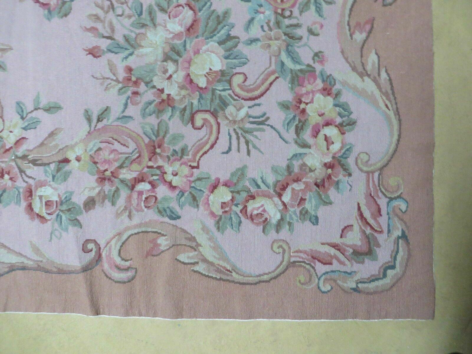 8' X 11' Handmade French Aubusson Savonnerie Design Needlepoint Rug Nice - Jewel Rugs