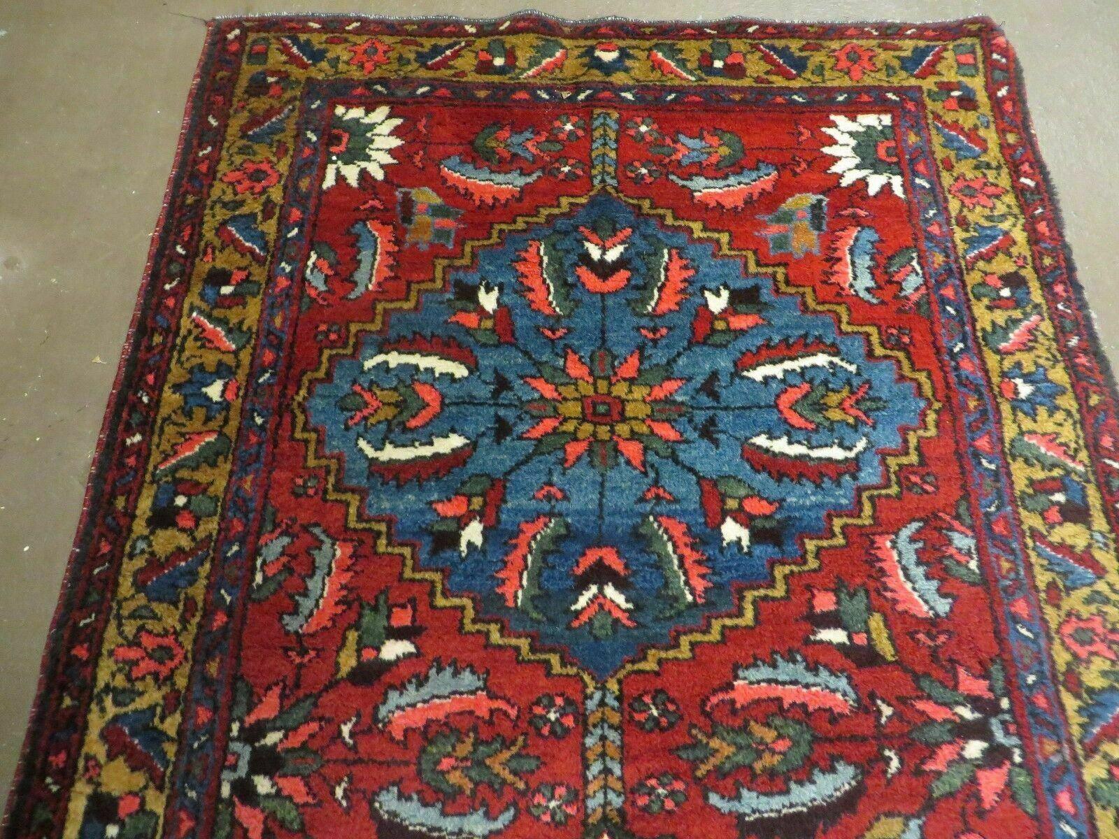 3' X 10' Handmade India Floral Oriental Wool Runner Rug Red Hand Knotted Nice - Jewel Rugs