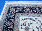 12' X 18' Hand-Knotted Wool Rug Handmade Oriental Carpet One Of A Kind Ivory - Jewel Rugs