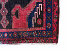 4x10 Antique Runner Handmade Wool Tribal Rug Geometric Organic Dyes Black Red - Jewel Rugs