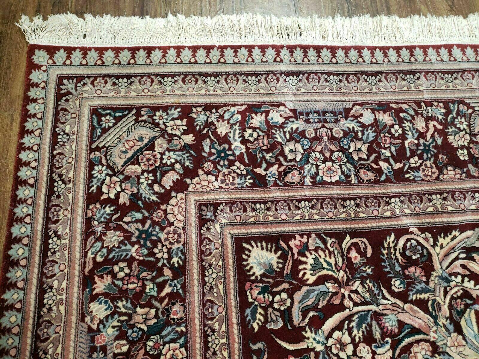 10' X 14' Vintage Handmade Oriental Wool Rug Carpet Organic Wine Red Nice - Jewel Rugs