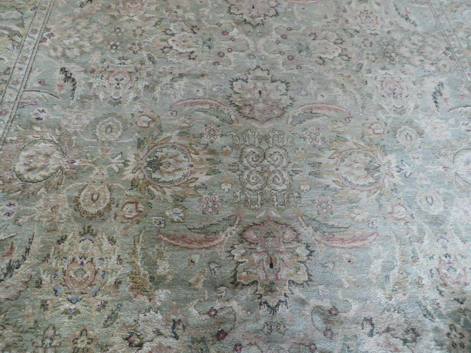 8' X 10' Vintage Handmade India Floral Oriental Top Quality Jaipur Tea Wash - Jewel Rugs