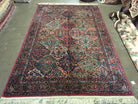 6' X 9' Karastan Kirman Multicolor Panel # 717 American Wool Area Rug - Jewel Rugs