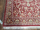 Vintage Pak Persian Area Rug, Red & Beige Pakistani Oriental Carpet, Hand-Knotted Wool Rug, 4x6 Rug Handmade Hand Knotted, Foyer Room Rug - Jewel Rugs