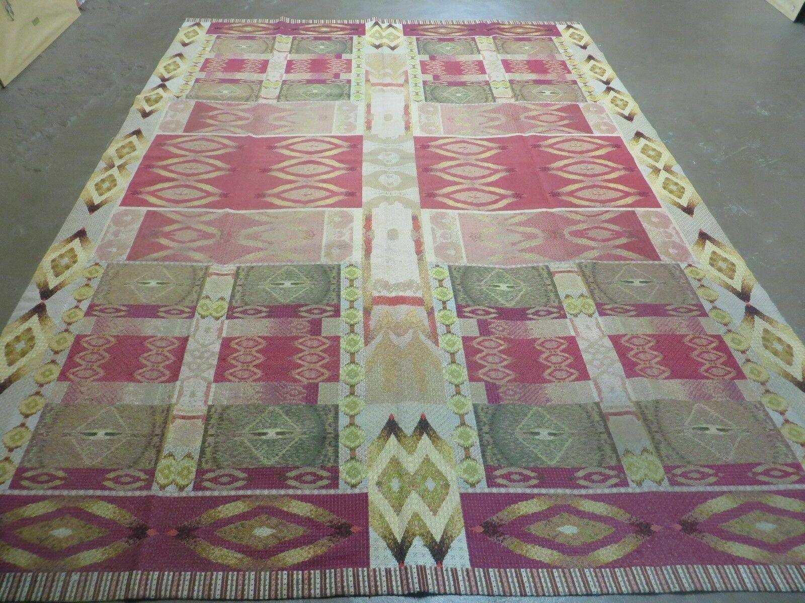 7' X 10' Michaelian & Kohlberg Handmade Aubusson Design Needlepoint Rug Rare - Jewel Rugs