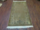 3' X 5' 4" Vintage Handmade Art Deco Chinese Wool Brown Accent Rug - Jewel Rugs