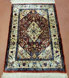 2' X 3' Handmade Chinese Floral Oriental Silk Rug Carpet Nice Bird Flowers - Jewel Rugs