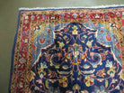 Persian Runner Rug 3.2 x 9.7, Antique Persian Hamadan Blue Wool Runner, Floral Medallion, Red and Blue, Hand Knotted Hallway Kitchen Runner Rug Nice - Jewel Rugs