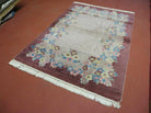 4' X 6' Vintage Handmade Chinese Art Deco Nicholas Wool Rug Carpet - Jewel Rugs