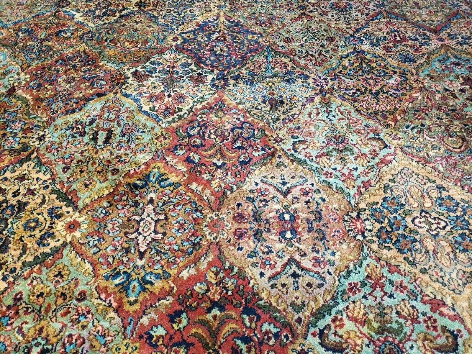 10' X 14' Karastan Multicolor Panel Kirman # 717 Wool Rug American Beauty - Jewel Rugs