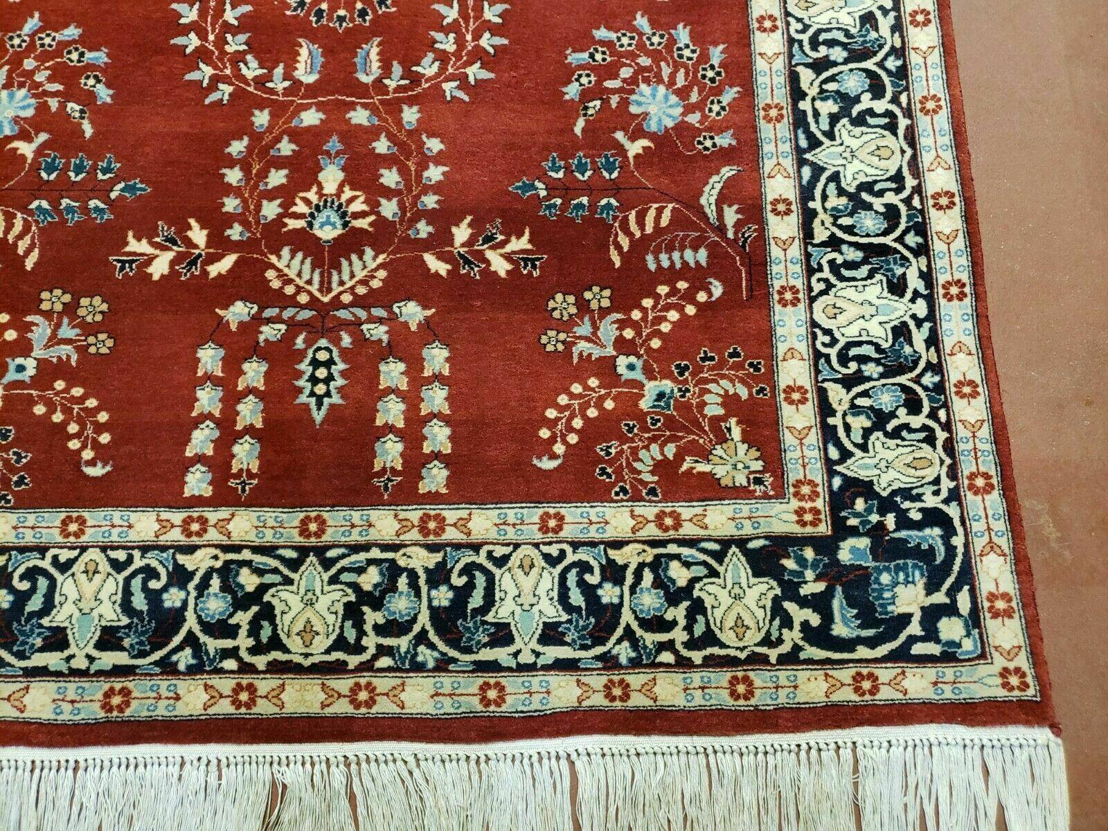 4' X 6' Vintage Handmade Pakistani Rug Highly Detailed Red - Jewel Rugs