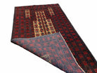 3 X 3.5 New Vintage Handmade Wool Rug Tribal Turkoman Balouch Red Prayer Rug - Jewel Rugs