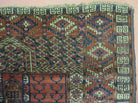 4' X 5' Antique Handmade Fine Tekkeh Turkoman Engsi Hatchli 4 Seasons Wool Rug - Jewel Rugs