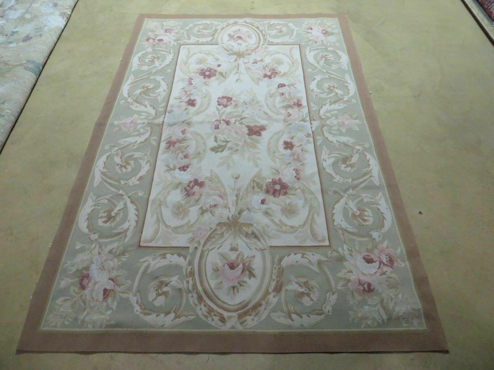 4' X 6' Handmade French Aubusson Weave Savonnerie Design Needlepoint Rug Nice - Jewel Rugs