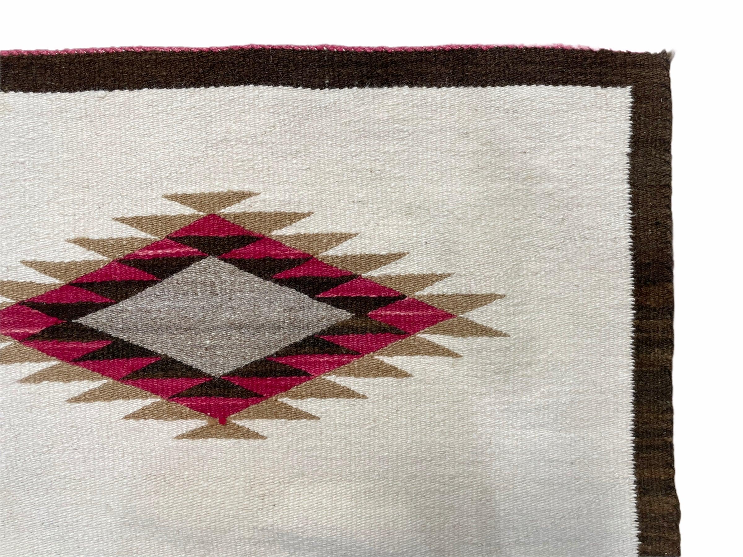 Navajo Rug, Navajo Blanket, Antique Navajo Rug 2.5 x 4, Diamond Navajo Rug, Vintage Navajo Rug, Wool Navajo Rug, Beige Navajo Rug - Jewel Rugs