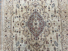 Pak Persian Rug 9x11, Very Fine Hand Knotted Oriental Carpet, Haji Jalili Design, Ivory/Cream, Wool Handmade Room Sized Rug 9 x 11 ft, Nice - Jewel Rugs