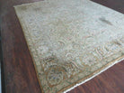 8' X 10' Vintage Handmade India Floral Oriental Top Quality Jaipur Tea Wash - Jewel Rugs