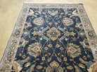 3' 8" X 5' Karastan Antalya 2100-107 Wool Rug Belgium Mahal Charcoal Blue - Jewel Rugs