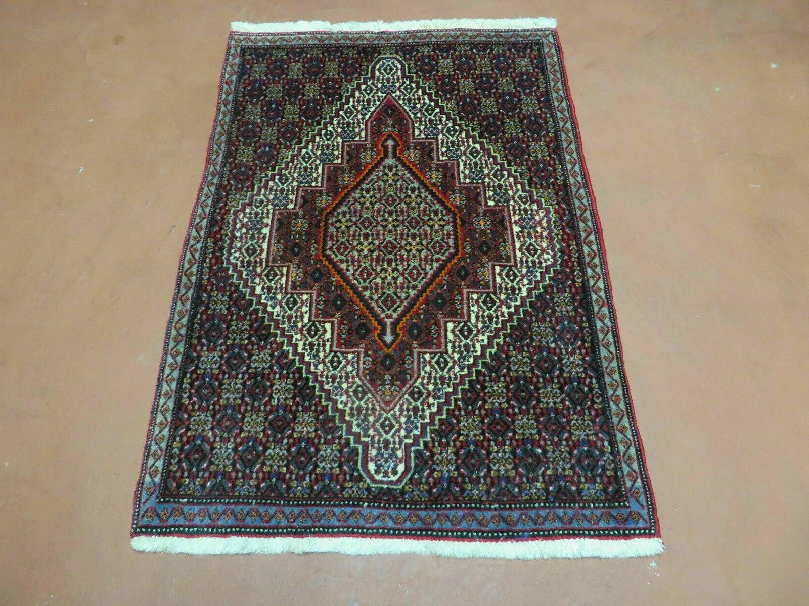 28" X 40" Vintage Handmade Chinese Geometric Oriental Wool Rug Carpet 2.5' x 3.5' - Jewel Rugs