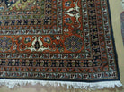 9' X 12' Vintage Fine Handmade India Floral Wool Rug Open Field Ivory Wow - Jewel Rugs